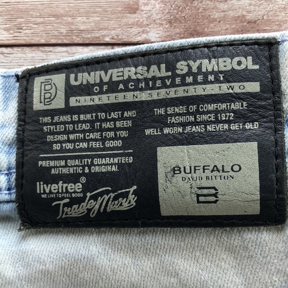 Universal Symbol David Bitton Men's Denim Shorts M - Picture 8 of 11